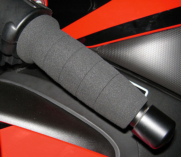 Foam grip install